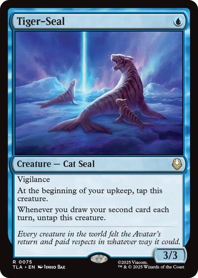 Tiger Seal (TLA) #75 Rare Avatar: The Last Airbender Magic: The Gathering: 2025