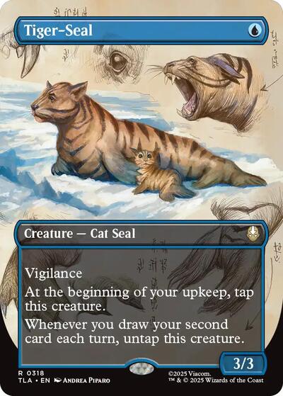 Tiger Seal Borderless (TLA) #318 Rare Avatar: The Last Airbender Magic: The Gathering: 2025