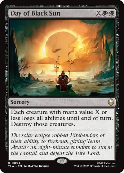 Day of Black Sun (TLA) #94 Rare (Near Mint) Avatar: The Last Airbender Magic: The Gathering: 2025