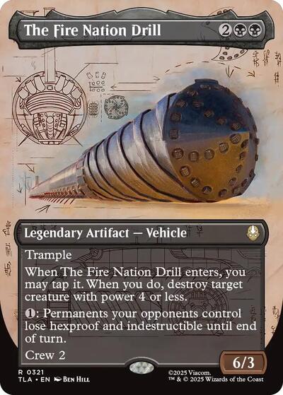The Fire Nation Drill Borderless (TLA) #321 Rare (Lightly Played) Avatar: The Last Airbender Magic: The Gathering: 2025