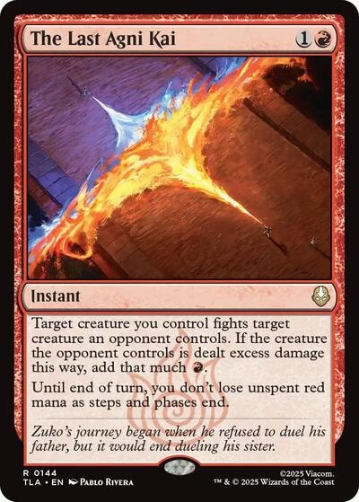 The Last Agni Kai (TLA) #144 Rare (Lightly Played) Avatar: The Last Airbender Magic: The Gathering: 2025