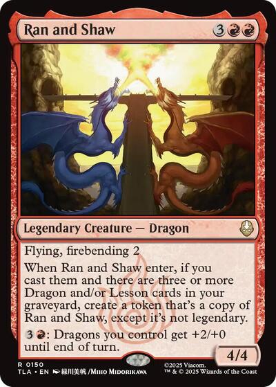 Ran and Shaw (TLA) #150 Rare Avatar: The Last Airbender Magic: The Gathering: 2025