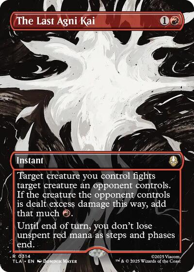 The Last Agni Kai Borderless (TLA) #314 Rare (Near Mint) Avatar: The Last Airbender Magic: The Gathering: 2025