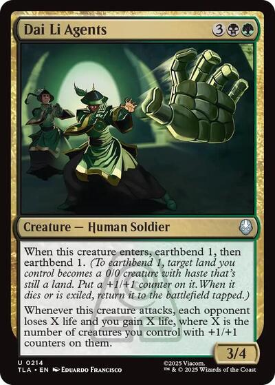 2025 Magic: Avatar: The Last Airbender (TLA) - Dai Li Agents (#214, Uncommon)