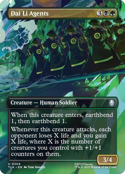 Dai Li Agents Borderless (TLA) #306 Uncommon Avatar: The Last Airbender Magic: The Gathering: 2025