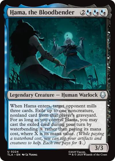 Hama the Bloodbender (TLA) #224 Uncommon Avatar: The Last Airbender Magic: The Gathering: 2025