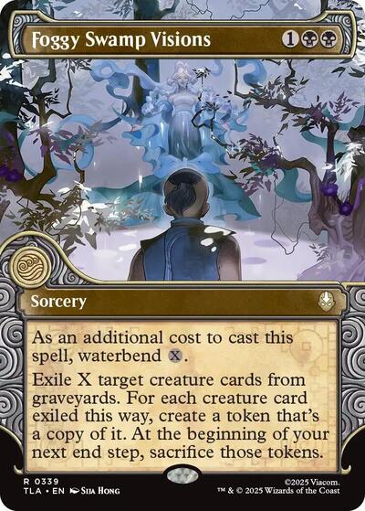 Foggy Swamp Visions Showcase (TLA) #339 Rare Avatar: The Last Airbender Magic: The Gathering: 2025