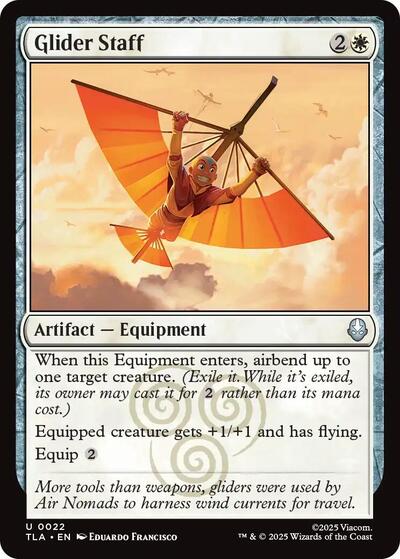 Glider Staff (TLA) #22 Uncommon Avatar: The Last Airbender Magic: The Gathering: 2025