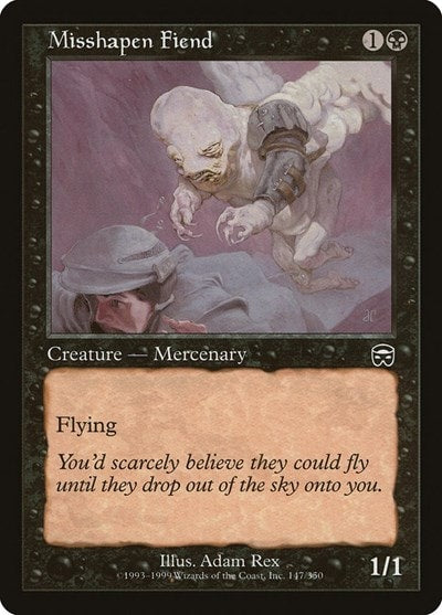 Misshapen Fiend (MMQ) #147 Common (Moderately Played) Mercadian Masques Magic: The Gathering: 1999