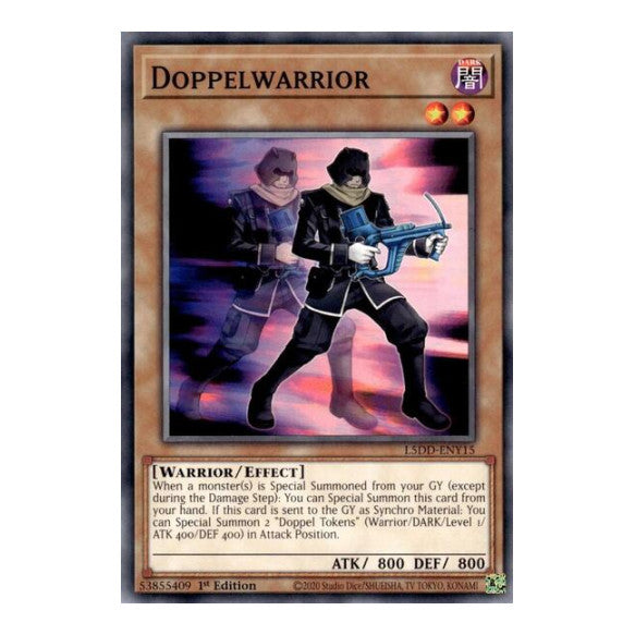Doppelwarrior (L5DD) #L5DD-ENY15 Common / Short Print (1st Edition Lightly Played) Legendary 5D's Decks YuGiOh: 2025