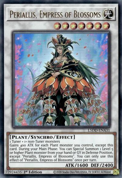 Periallis Empress of Blossoms (L5DD) #L5DD-ENA31 Ultra Rare (1st Edition Near Mint) Legendary 5D's Decks YuGiOh: 2025