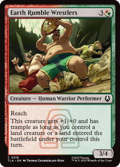 Earth Rumble Wrestlers (TLA) #218 Common Avatar: The Last Airbender Magic: The Gathering: 2025