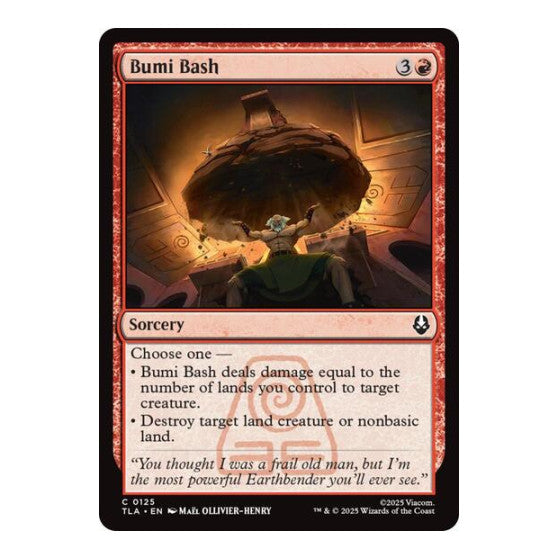 Bumi Bash (TLA) #125 Common Avatar: The Last Airbender Magic: The Gathering: 2025
