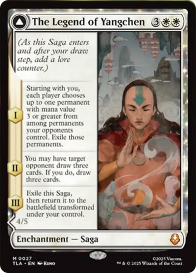 The Legend of Yangchen (TLA) #27 Mythic Rare (Foil Near Mint) Avatar: The Last Airbender Magic: The Gathering: 2025