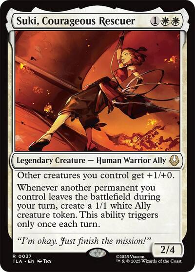 Suki Courageous Rescuer (TLA) #37 Rare Avatar: The Last Airbender Magic: The Gathering: 2025