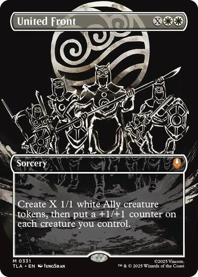 United Front Borderless (TLA) #331 Mythic Rare (Near Mint) Avatar: The Last Airbender Magic: The Gathering: 2025