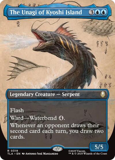 The Unagi of Kyoshi Island Borderless (TLA) #319 Rare (Near Mint) Avatar: The Last Airbender Magic: The Gathering: 2025