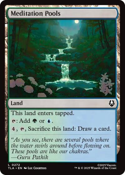 Meditation Pools (TLA) #272 Land Avatar: The Last Airbender Magic: The Gathering: 2025