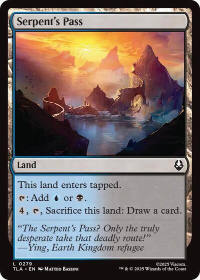 Serpents Pass (TLA) #279 Land Avatar: The Last Airbender Magic: The Gathering: 2025