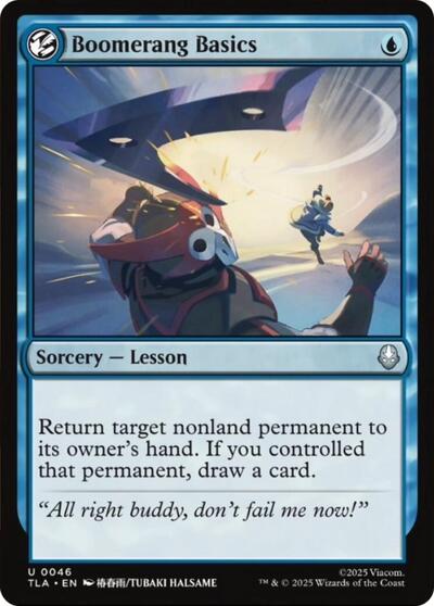 Boomerang Basics (TLA) #46 Uncommon Avatar: The Last Airbender Magic: The Gathering: 2025