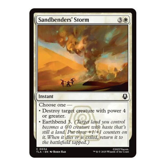 Sandbenders' Storm (TLA) #34 Common Avatar: The Last Airbender Magic: The Gathering: 2025