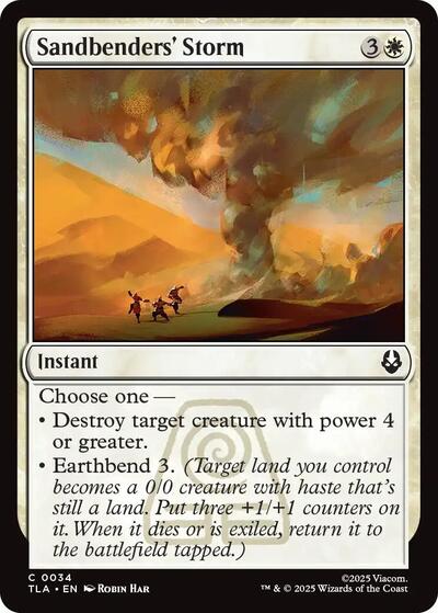 Sandbenders Storm (TLA) #34 Common Avatar: The Last Airbender Magic: The Gathering: 2025