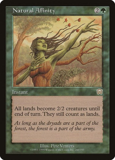 Natural Affinity (MMQ) #260 Rare Mercadian Masques Magic: The Gathering: 1999
