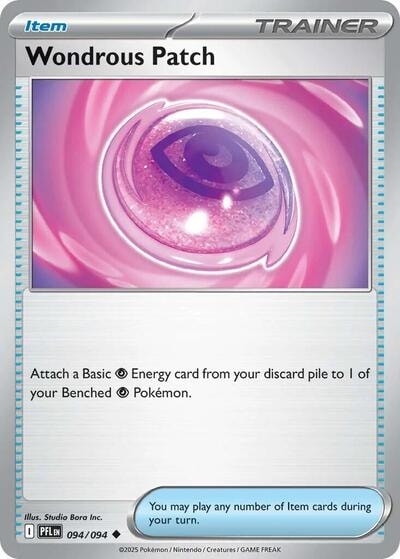 Wondrous Patch (PFL) #094/094 Uncommon (Moderately Played) ME02: Phantasmal Flames Pokemon: 2025