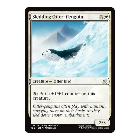 Sledding Otter-Penguin (0273) (TLE) #273 Common (Lightly Played) Avatar: The Last Airbender: Eternal-Legal Magic: The Gathering: 2025