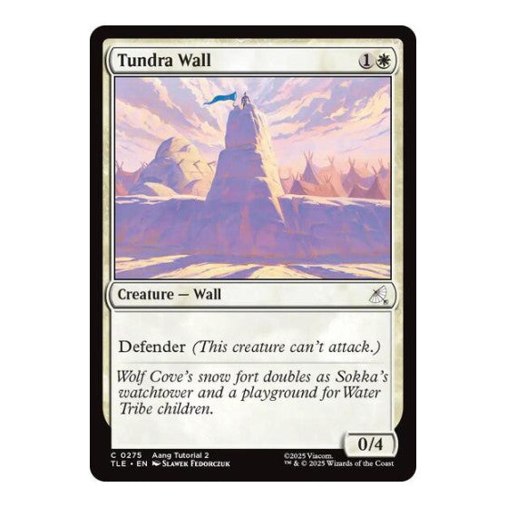 Tundra Wall (0275) (TLE) #275 Common (Lightly Played) Avatar: The Last Airbender: Eternal-Legal Magic: The Gathering: 2025