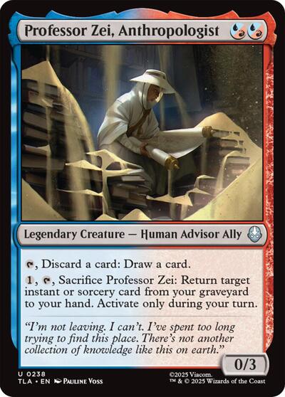 Professor Zei Anthropologist (TLA) #238 Uncommon Avatar: The Last Airbender Magic: The Gathering: 2025
