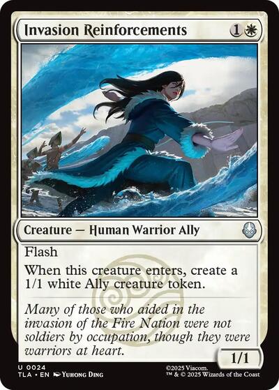 Invasion Reinforcements (TLA) #24 Uncommon Avatar: The Last Airbender Magic: The Gathering: 2025