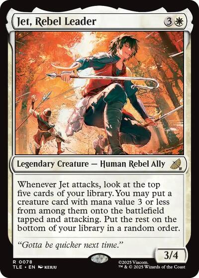 Jet Rebel Leader (TLE) #78 Rare Avatar: The Last Airbender: Eternal-Legal Magic: The Gathering: 2025