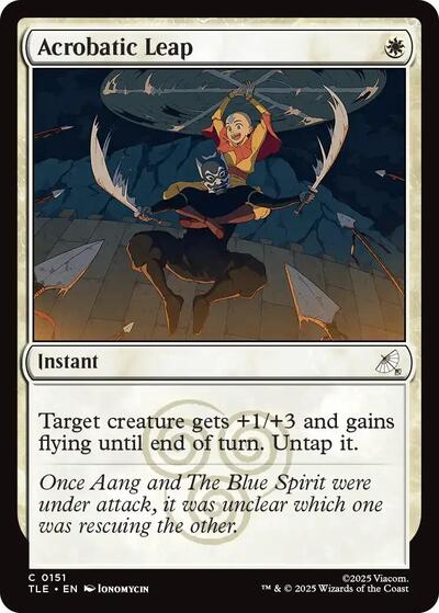 Acrobatic Leap (TLE) #151 Common Avatar: The Last Airbender: Eternal-Legal Magic: The Gathering: 2025
