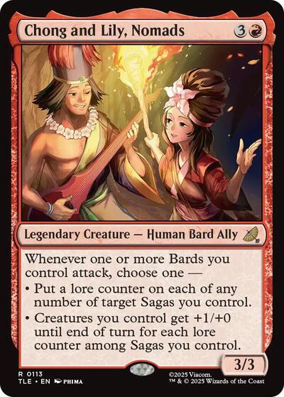 Chong and Lily Nomads (TLE) #113 Rare Avatar: The Last Airbender: Eternal-Legal Magic: The Gathering: 2025