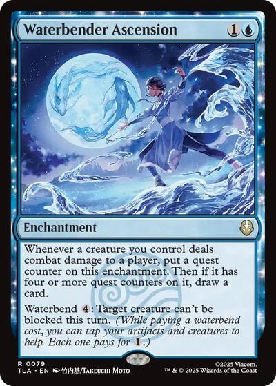 Waterbender Ascension (TLA) #79 Rare Avatar: The Last Airbender Magic: The Gathering: 2025