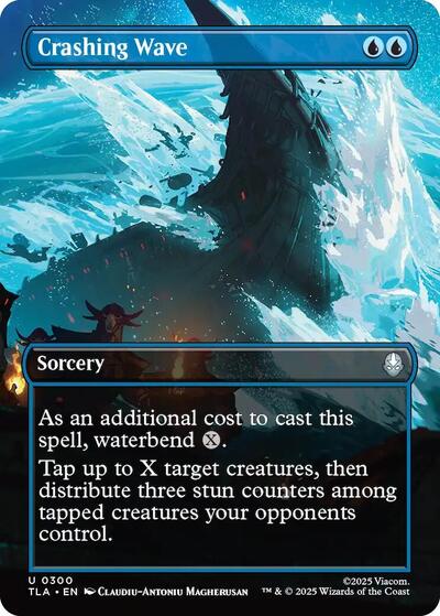 Crashing Wave Borderless (TLA) #300 Uncommon Avatar: The Last Airbender Magic: The Gathering: 2025