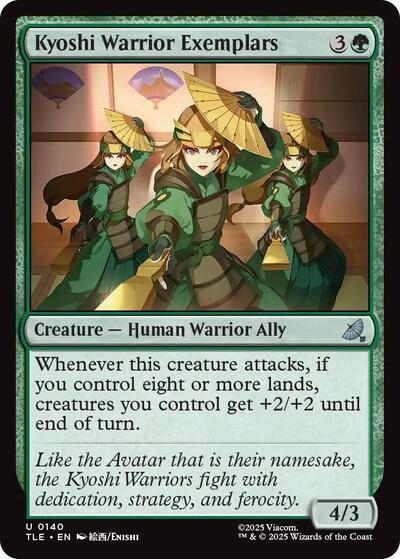 Kyoshi Warrior Exemplars (TLE) #140 Uncommon Avatar: The Last Airbender: Eternal-Legal Magic: The Gathering: 2025