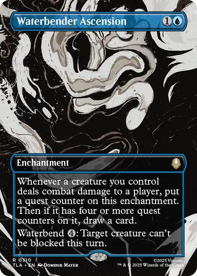 Waterbender Ascension Borderless (TLA) #310 Rare Avatar: The Last Airbender Magic: The Gathering: 2025