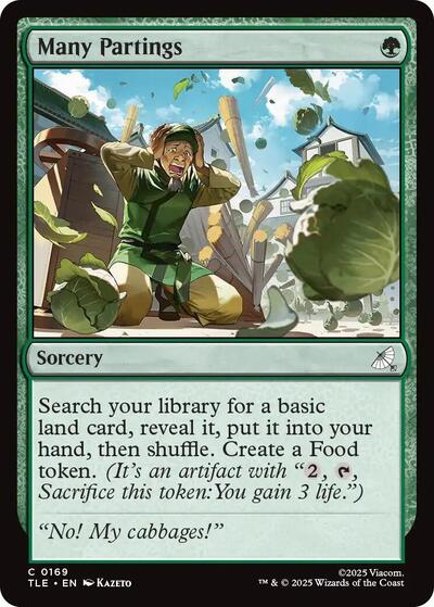 Many Partings (TLE) #169 Common (Near Mint) Avatar: The Last Airbender: Eternal-Legal Magic: The Gathering: 2025