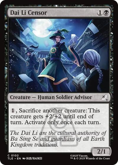Dai Li Censor (TLE) #102 Common Avatar: The Last Airbender: Eternal-Legal Magic: The Gathering: 2025
