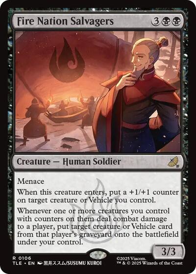 Fire Nation Salvagers (TLE) #106 Rare (Near Mint) Avatar: The Last Airbender: Eternal-Legal Magic: The Gathering: 2025