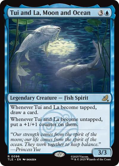 Tui and La Moon and Ocean (TLE) #96 Rare Avatar: The Last Airbender: Eternal-Legal Magic: The Gathering: 2025