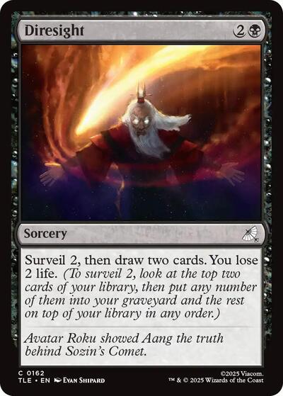 Diresight (TLE) #162 Common Avatar: The Last Airbender: Eternal-Legal Magic: The Gathering: 2025