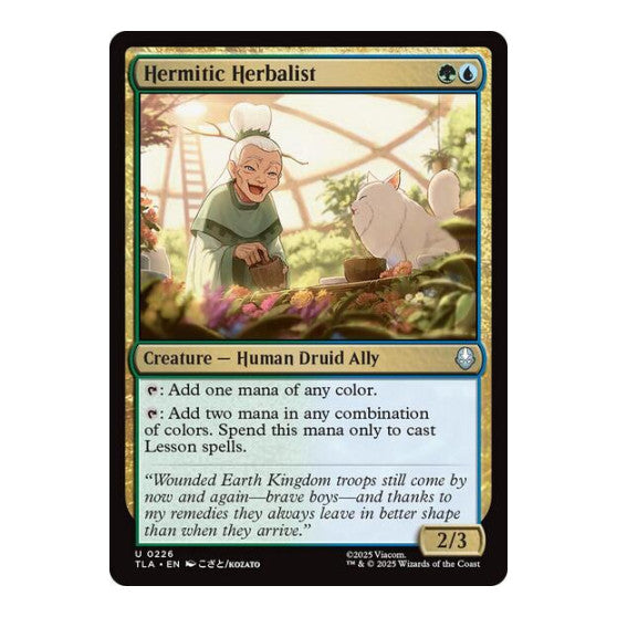 Hermitic Herbalist (TLA) #226 Uncommon Avatar: The Last Airbender Magic: The Gathering: 2025