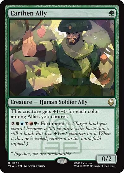 Earthen Ally (TLA) #177 Rare Avatar: The Last Airbender Magic: The Gathering: 2025