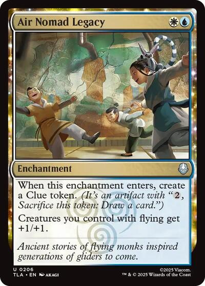 Air Nomad Legacy (TLA) #206 Uncommon (Lightly Played) Avatar: The Last Airbender Magic: The Gathering: 2025