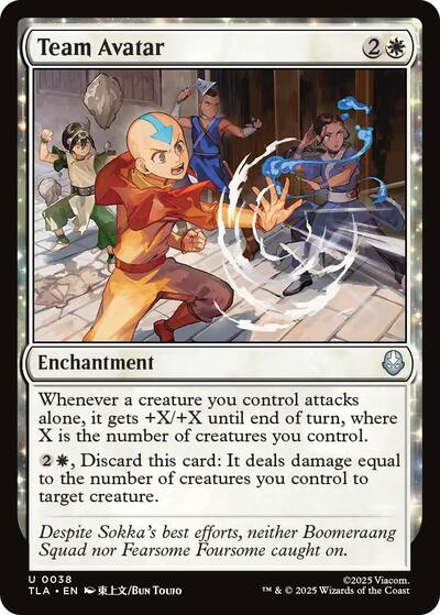 Team Avatar (TLA) #38 Uncommon Avatar: The Last Airbender Magic: The Gathering: 2025