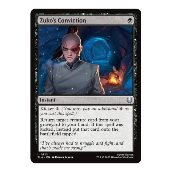 Zuko's Conviction (TLA) #123 Uncommon Avatar: The Last Airbender Magic: The Gathering: 2025