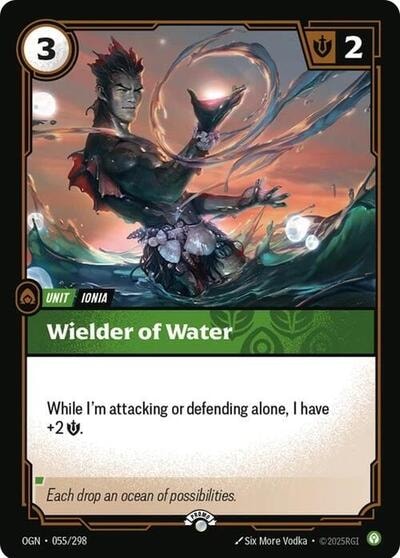 Wielder of Water (OPP) #055/298 Promo (Foil Near Mint) Riftbound Organized Play Promotional Cards Riftbound: League of Legends Trading Card Game: 2025